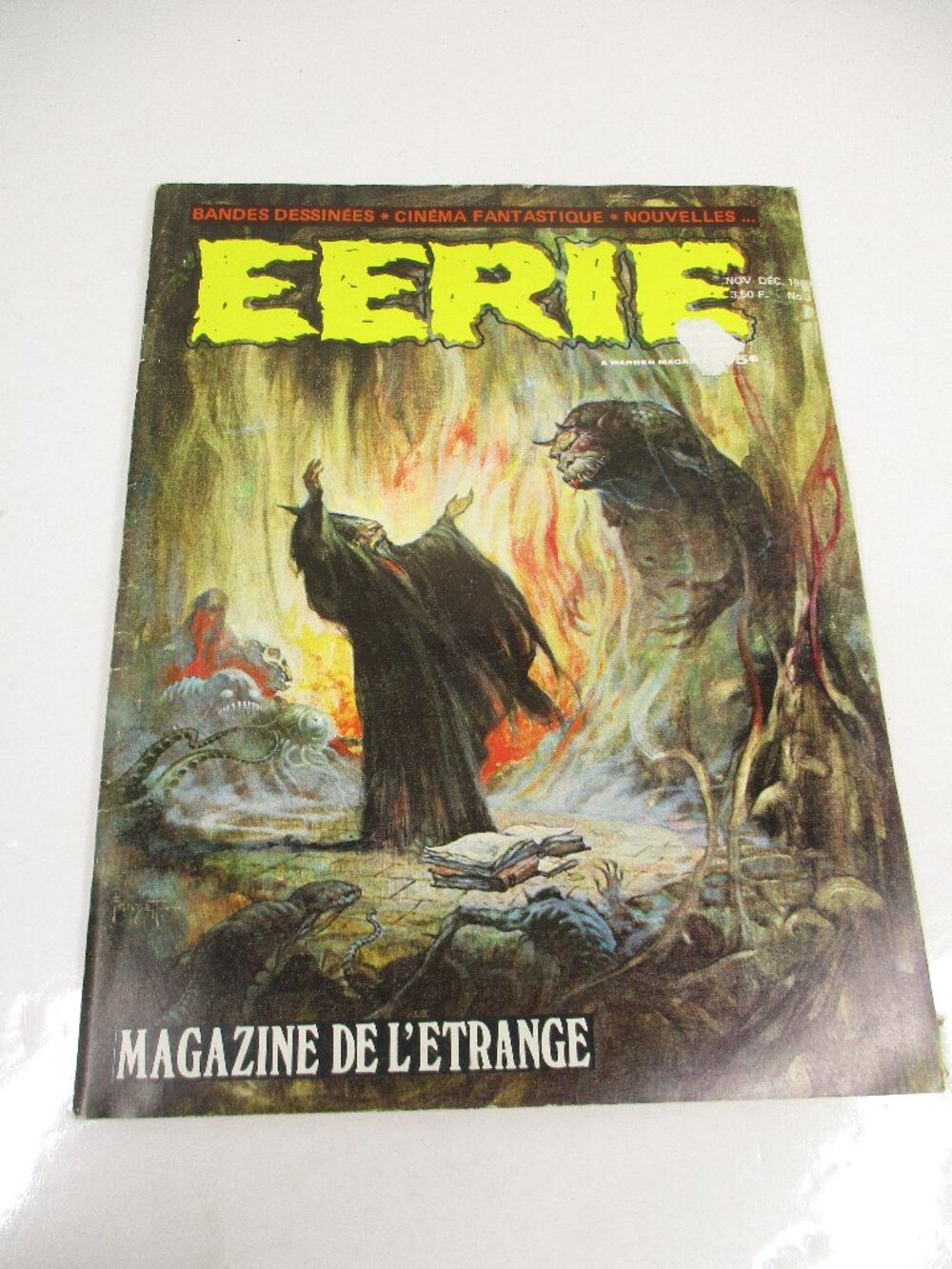 Vintage 1969 Nov - Dec EERIE #3 FRENCH Comic Book
